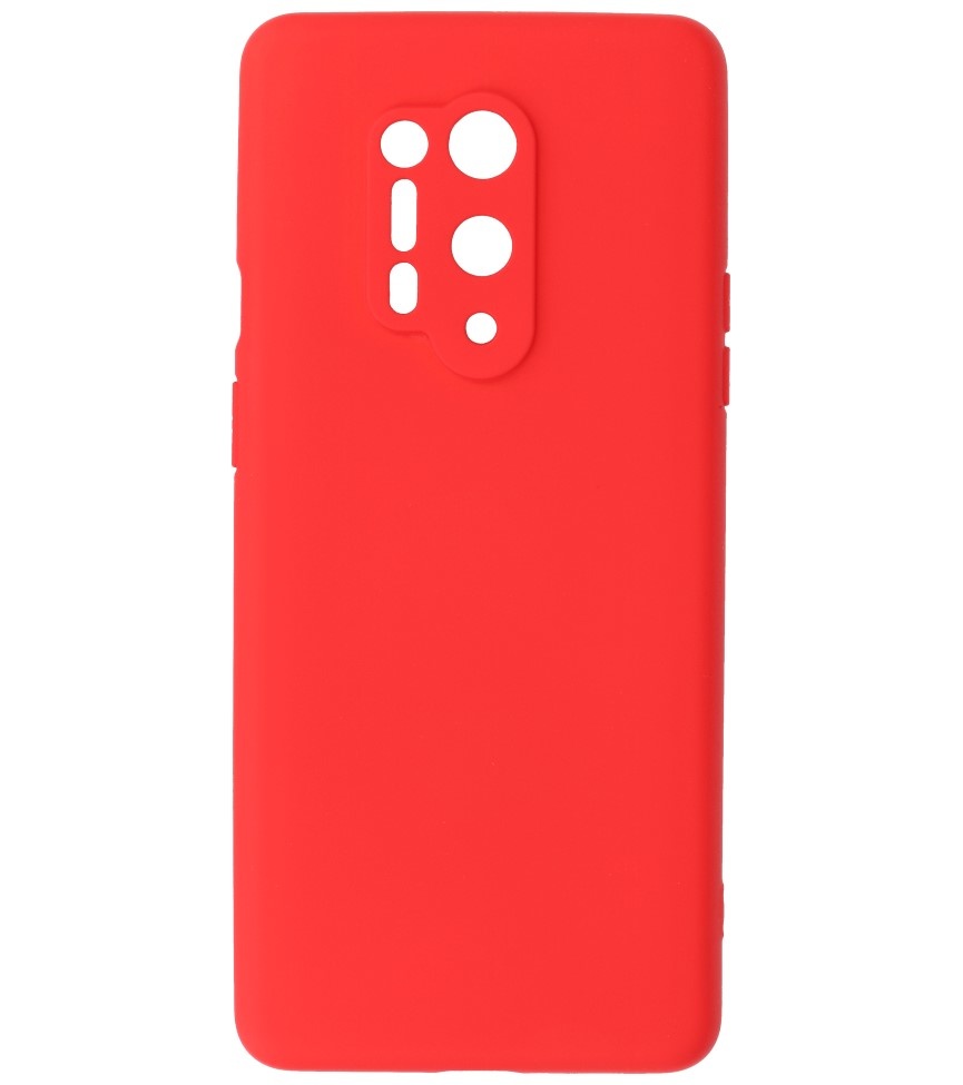 2,0 mm tyk mode farve TPU taske til OnePlus 8 Pro Rød