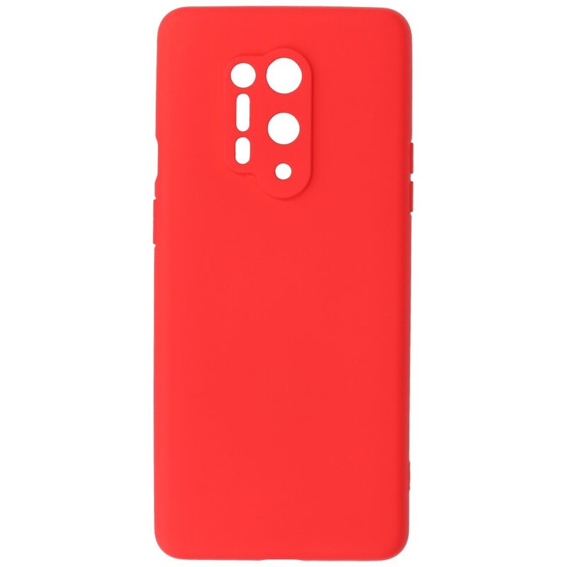 2,0 mm tyk mode farve TPU taske til OnePlus 8 Pro Rød