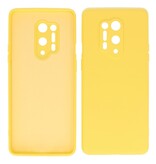 Custodia in TPU color moda spessa 2,0 mm per OnePlus 8 Pro giallo