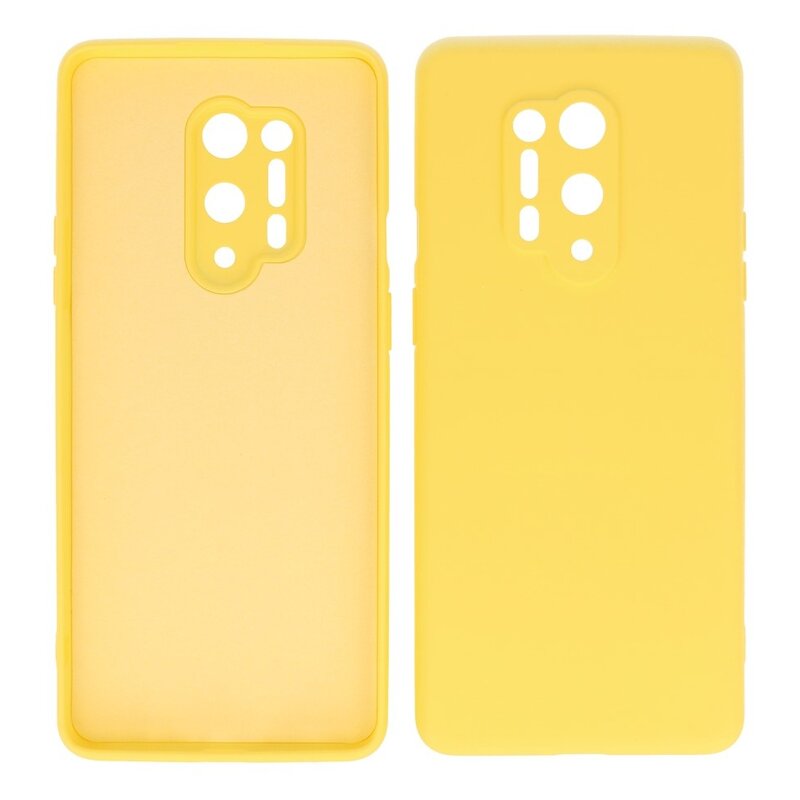 2,0 mm tyk mode farve TPU taske til OnePlus 8 Pro gul