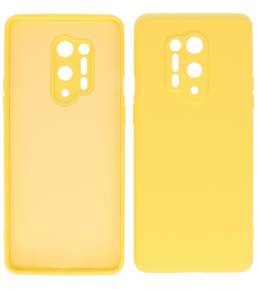 Coque en TPU Fashion Color de 2,0 mm d'épaisseur pour OnePlus 8 Pro Jaune
