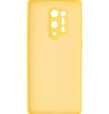 Custodia in TPU color moda spessa 2,0 mm per OnePlus 8 Pro giallo