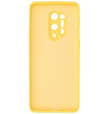 Custodia in TPU color moda spessa 2,0 mm per OnePlus 8 Pro giallo