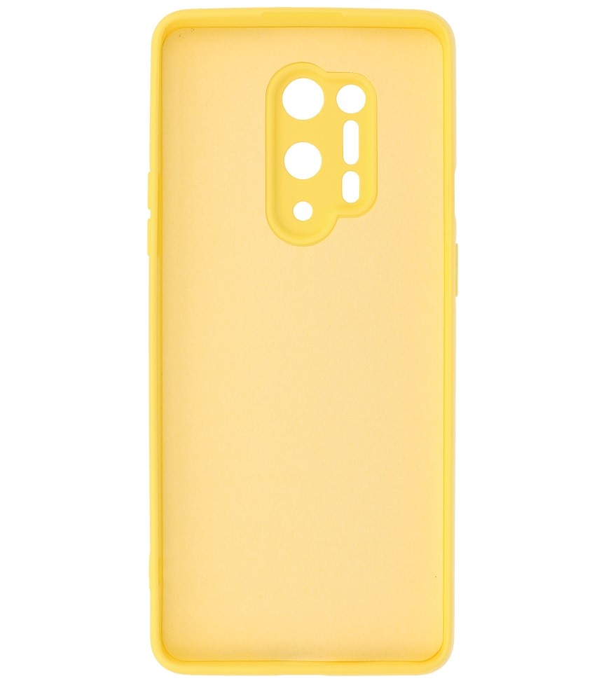 2.0mm Thick Fashion Color TPU Case for OnePlus 8 Pro Yellow