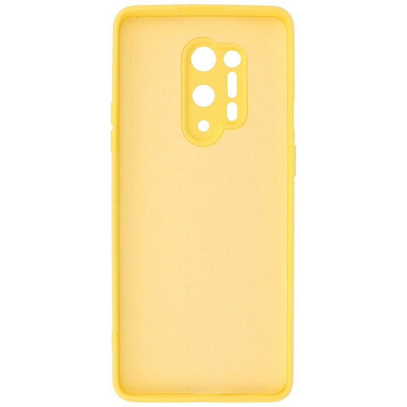 Custodia in TPU color moda spessa 2,0 mm per OnePlus 8 Pro giallo