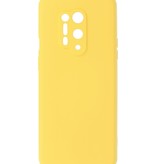 Carcasa de TPU de color de moda de 2.0 mm de espesor para OnePlus 8 Pro Amarillo