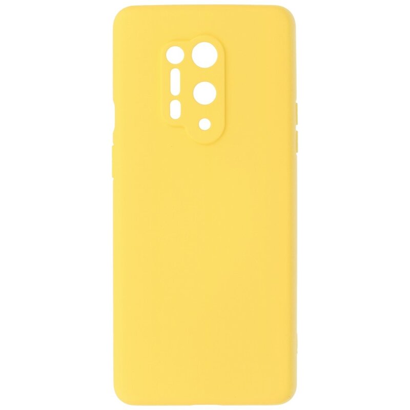 Custodia in TPU color moda spessa 2,0 mm per OnePlus 8 Pro giallo