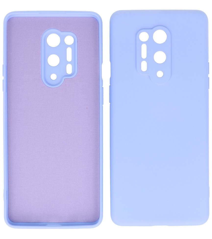 2,0 mm tyk mode farve TPU taske til OnePlus 8 Pro lilla