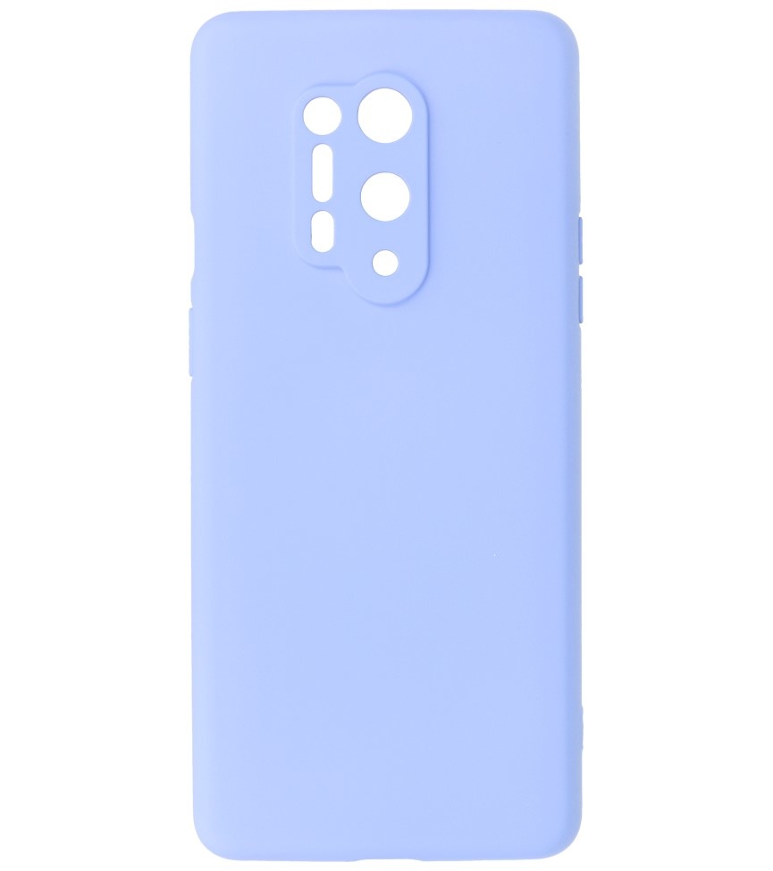 2,0 mm tyk mode farve TPU taske til OnePlus 8 Pro lilla