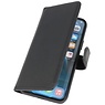 Custodia a libro MF in pelle fatta a mano per iPhone 12 - 12 Pro nera