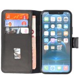 Coque Bookstyle MF Handmade Leather iPhone 12-12 Pro Noir