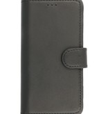 MF Handmade Leather Bookstyle Hülle iPhone 12 - 12 Pro Schwarz