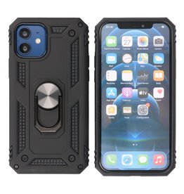 Coque Armor avec support anneau iPhone 12 Mini Noir