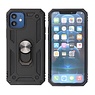 Custodia per armatura con supporto ad anello per iPhone 12 Mini nera