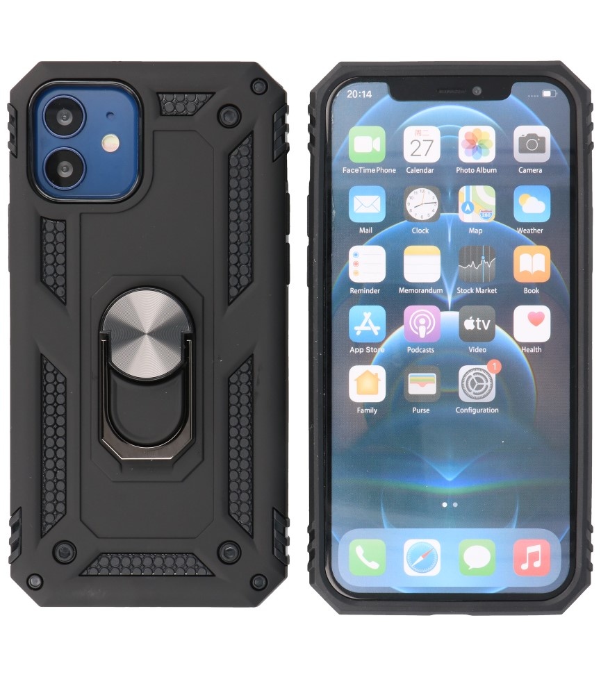Armor Case with Ring Holder for iPhone 12 Mini Black