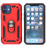 Funda Armor con Soporte para Anillo para iPhone 12 Mini Rojo