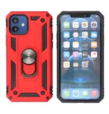 Custodia Armor con supporto ad anello per iPhone 12 Mini Red