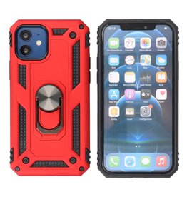 Armor Cover med Ringholder iPhone 12 Mini Rød