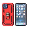 Coque Armor avec support anneau iPhone 12 Mini Rouge