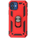 Custodia Armor con supporto ad anello per iPhone 12 Mini Red