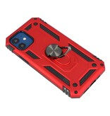 Rüstungsetui mit Ringhalter für iPhone 12 Mini Red