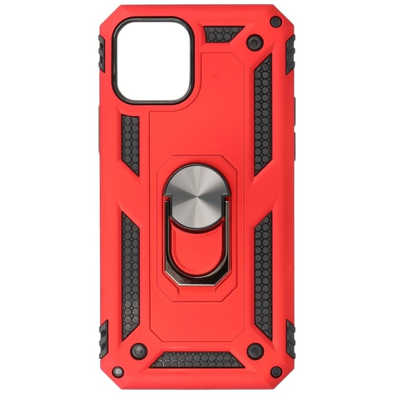 Rüstungsetui mit Ringhalter für iPhone 12 Mini Red