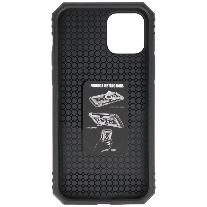Funda Armor con Soporte para Anillo para iPhone 12 Mini Rojo