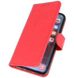 Bookstyle Wallet Cases Cover pour iPhone 12 mini Rouge