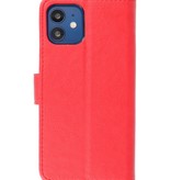 Bookstyle Wallet Cases Cover for iPhone 12 mini Red