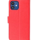 Funda Bookstyle Wallet Cases para iPhone 12 mini Rojo