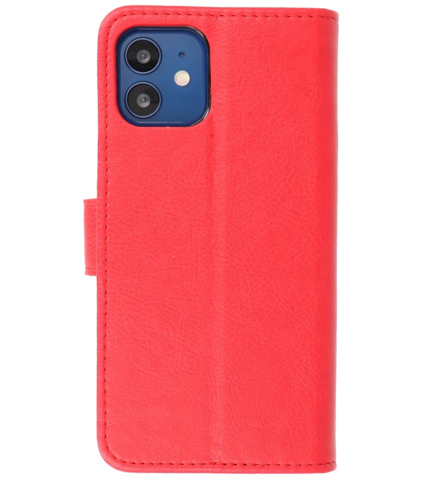 Bookstyle Wallet Cases Cover für iPhone 12 Mini Red