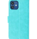 Bookstyle Wallet Cases Cover für iPhone 12 Mini Green