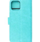 Bookstyle Wallet Cases Cover pour iPhone 12 mini Vert