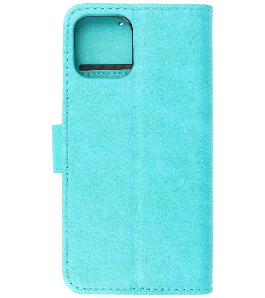 Bookstyle Wallet Cases Hoes voor iPhone 12 mini Groen