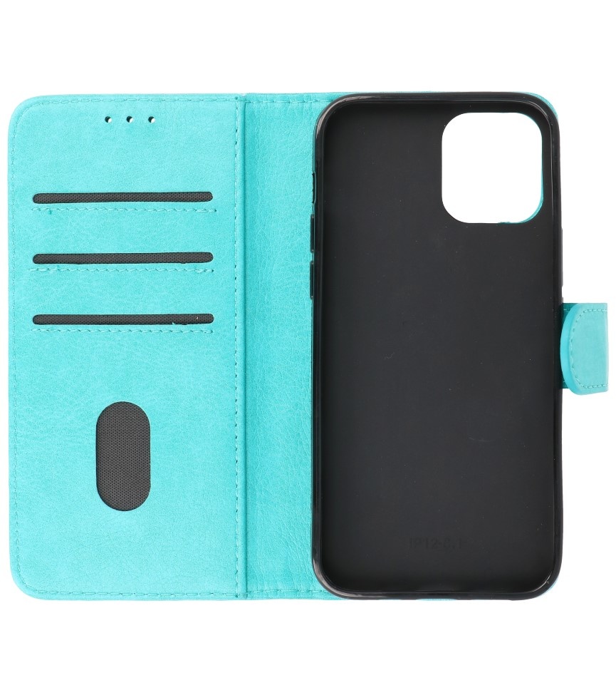 Bookstyle Wallet Cases Cover für iPhone 12 Mini Green