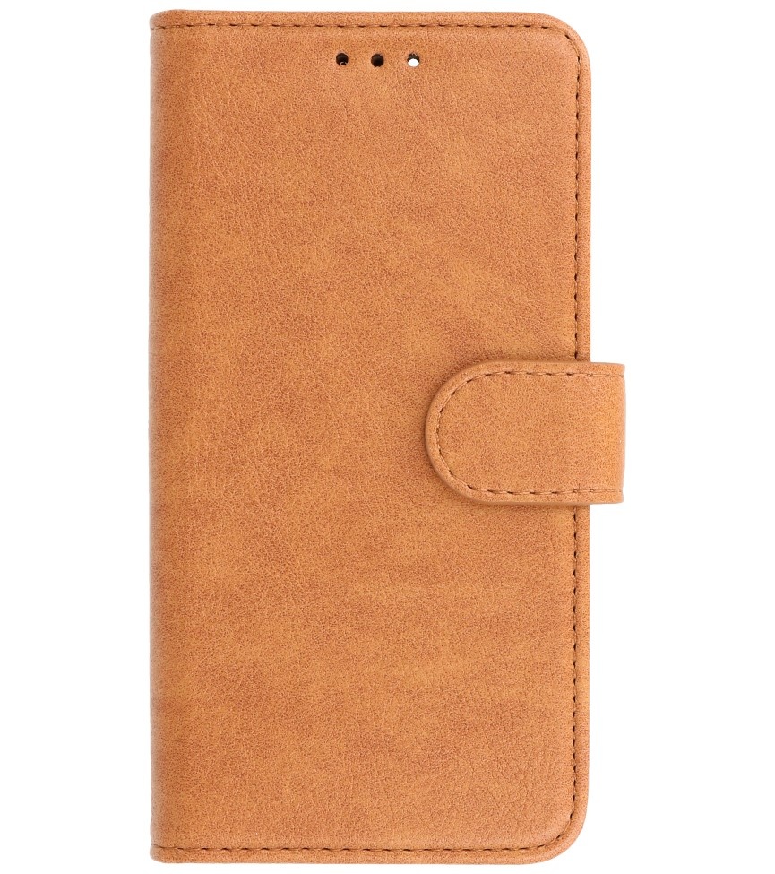 Bookstyle Wallet Cases Hoes voor iPhone 12 mini Bruin