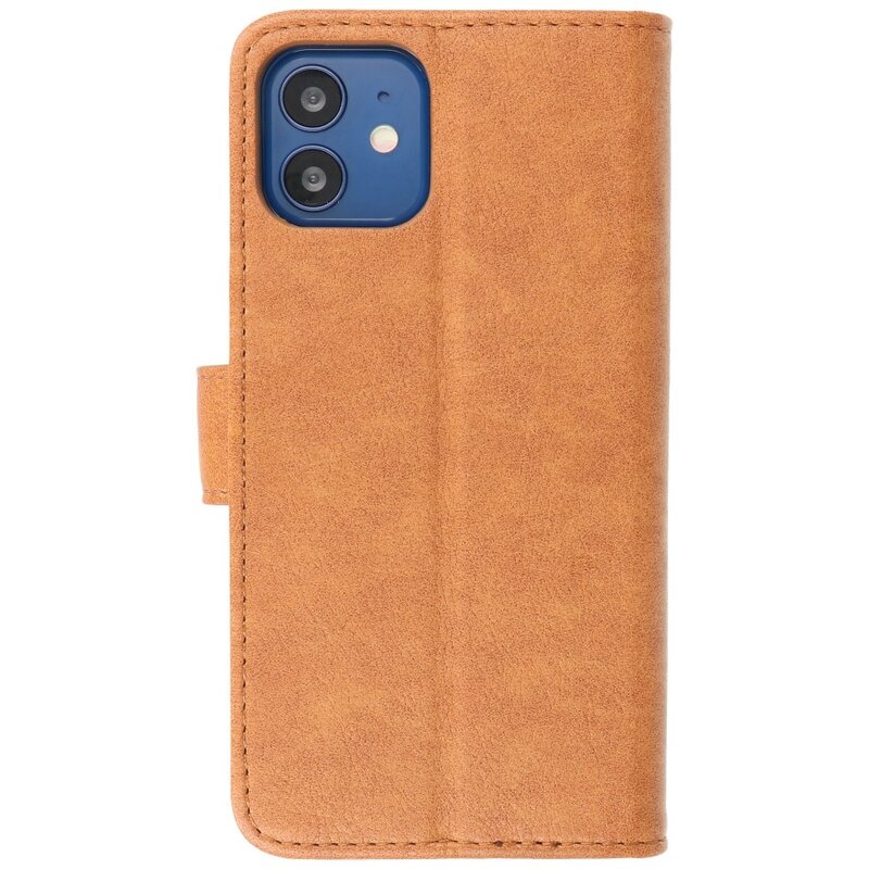 Funda Bookstyle Wallet Cases para iPhone 12 mini Marrón
