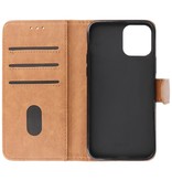 Bookstyle Wallet Cases Cover für iPhone 12 Mini Brown