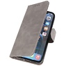 Bookstyle Wallet Cases Cover pour iPhone 12 mini Gris