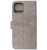 Bookstyle Wallet Cases Cover for iPhone 12 mini Gray