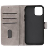 Bookstyle Wallet Cases Hoes voor iPhone 12 mini Grijs