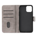 Bookstyle Wallet Cases Cover for iPhone 12 mini Gray