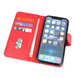 Funda Bookstyle Wallet Cases para iPhone 12-12 Pro Rojo