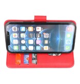 Funda Bookstyle Wallet Cases para iPhone 12-12 Pro Rojo