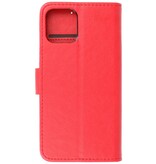 Funda Bookstyle Wallet Cases para iPhone 12-12 Pro Rojo