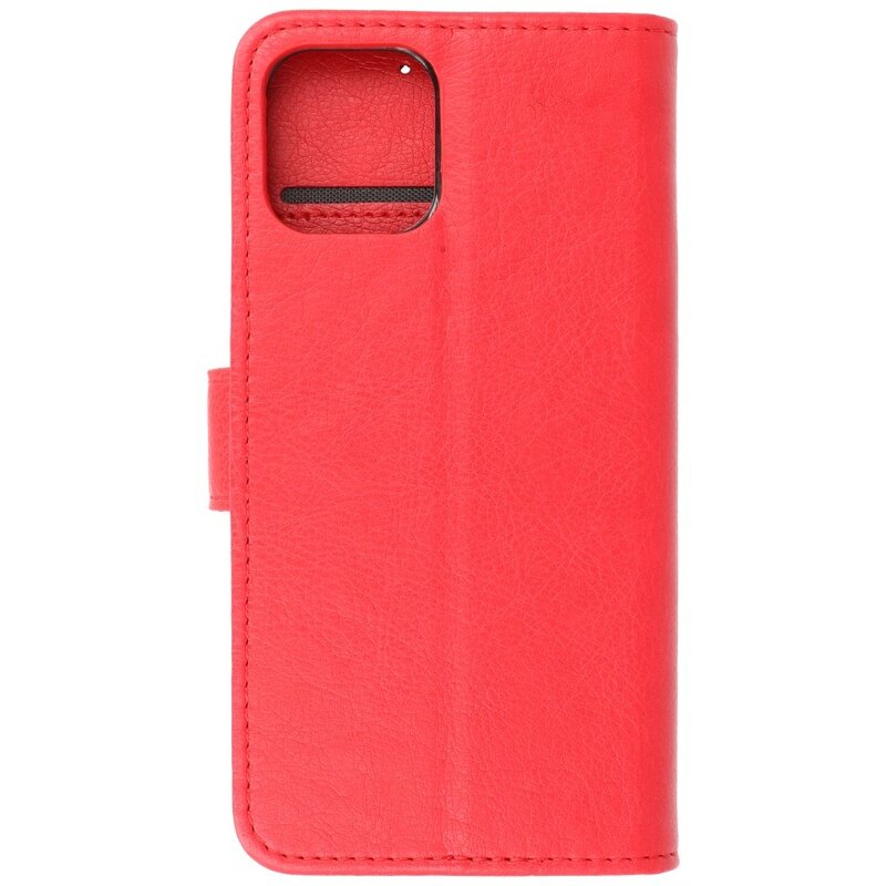 Bookstyle Wallet Cases Hoes voor iPhone 12 - 12 Pro Rood