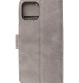 Bookstyle Wallet Cases Hoes voor iPhone 12 - 12 Pro Grijs