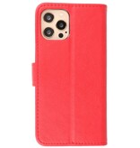 Bookstyle Wallet Cases Cover für iPhone 12 Pro Max Red