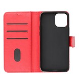 Bookstyle Wallet Cases Cover für iPhone 12 Pro Max Red