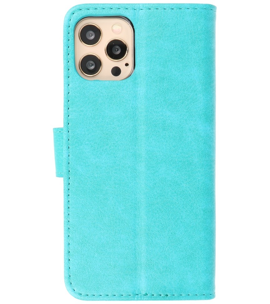 Bookstyle Wallet Cases Cover für iPhone 12 Pro Max Green